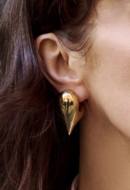 Art Heart Puff Earrings