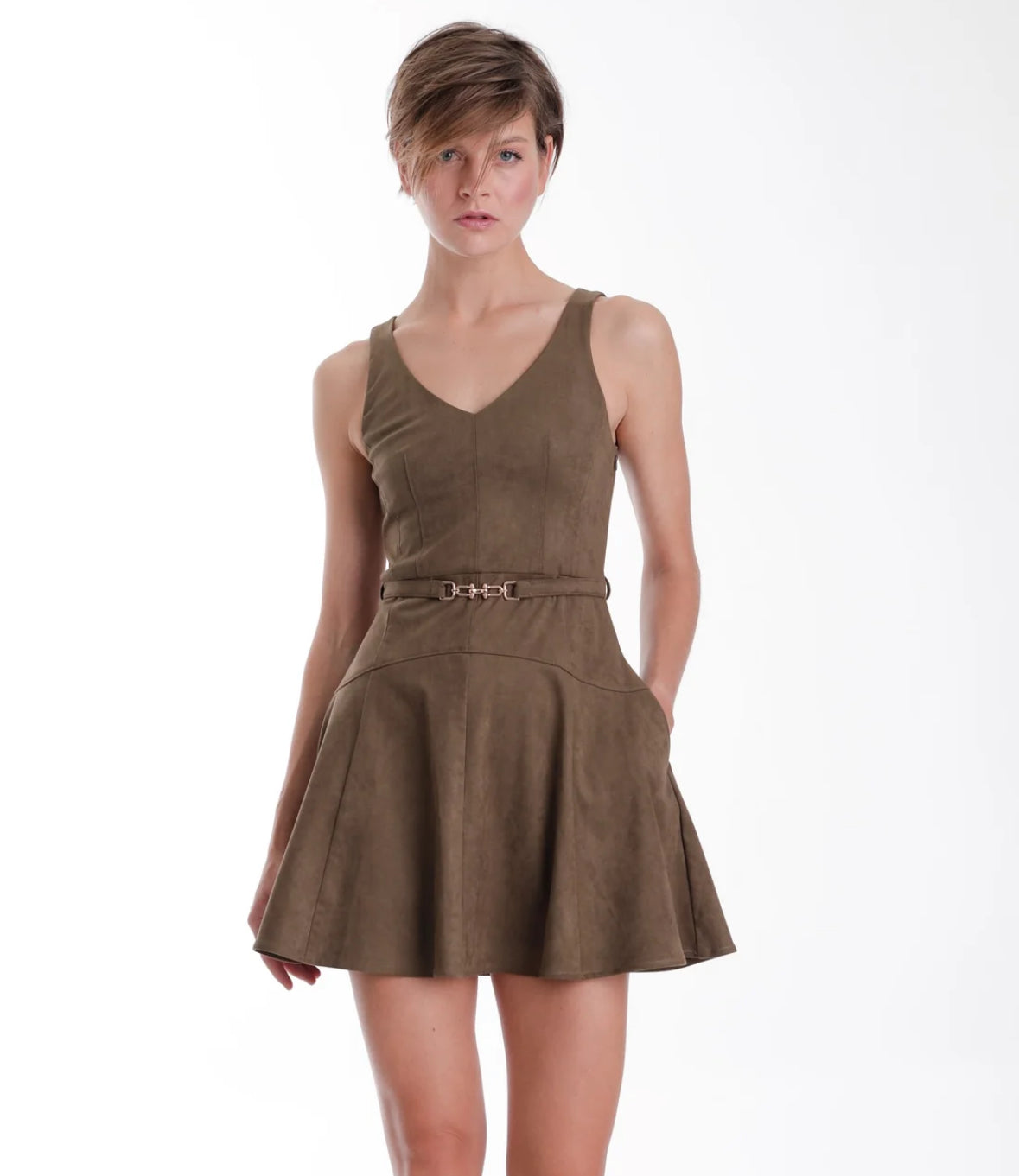 Hanna Suede Mini Dress