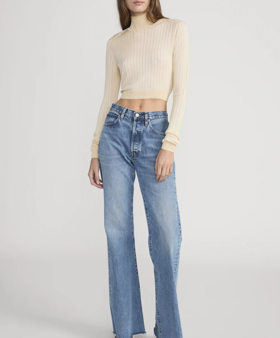 The Crop Fitted Turtleneck