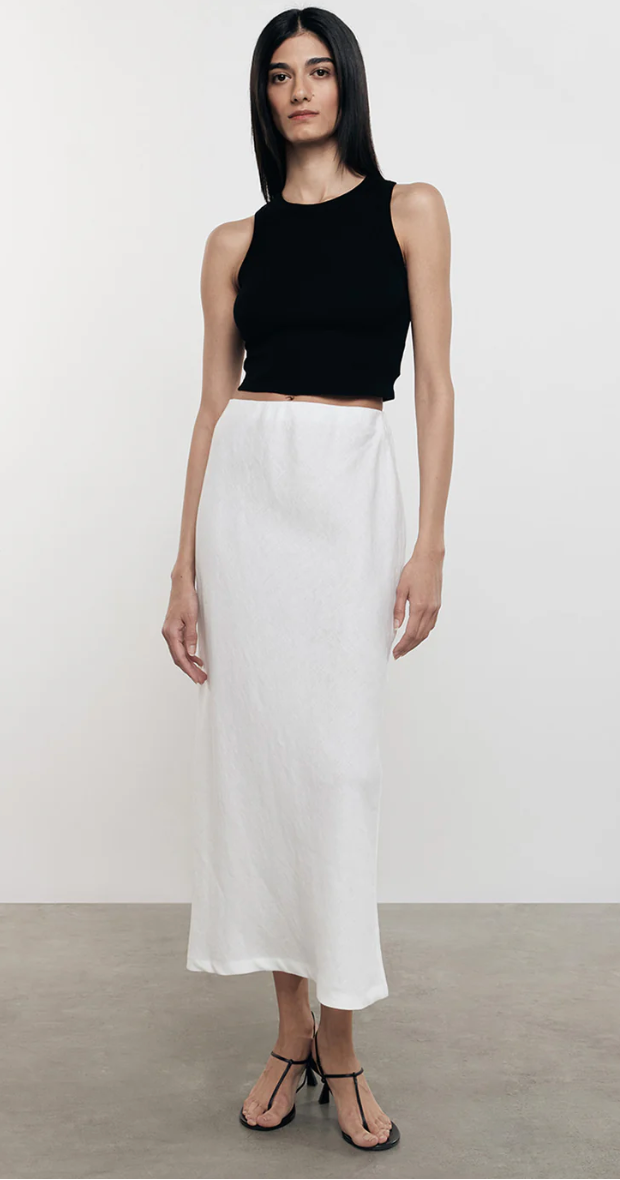 Cropped Bold Sheath Tank