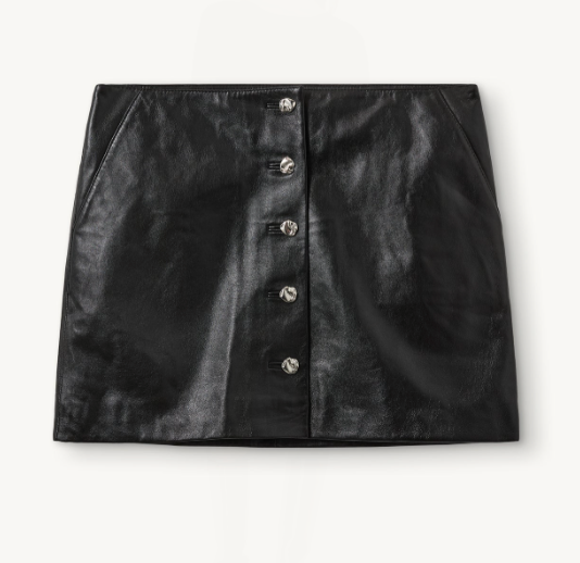 Soho Mini Button Skirt