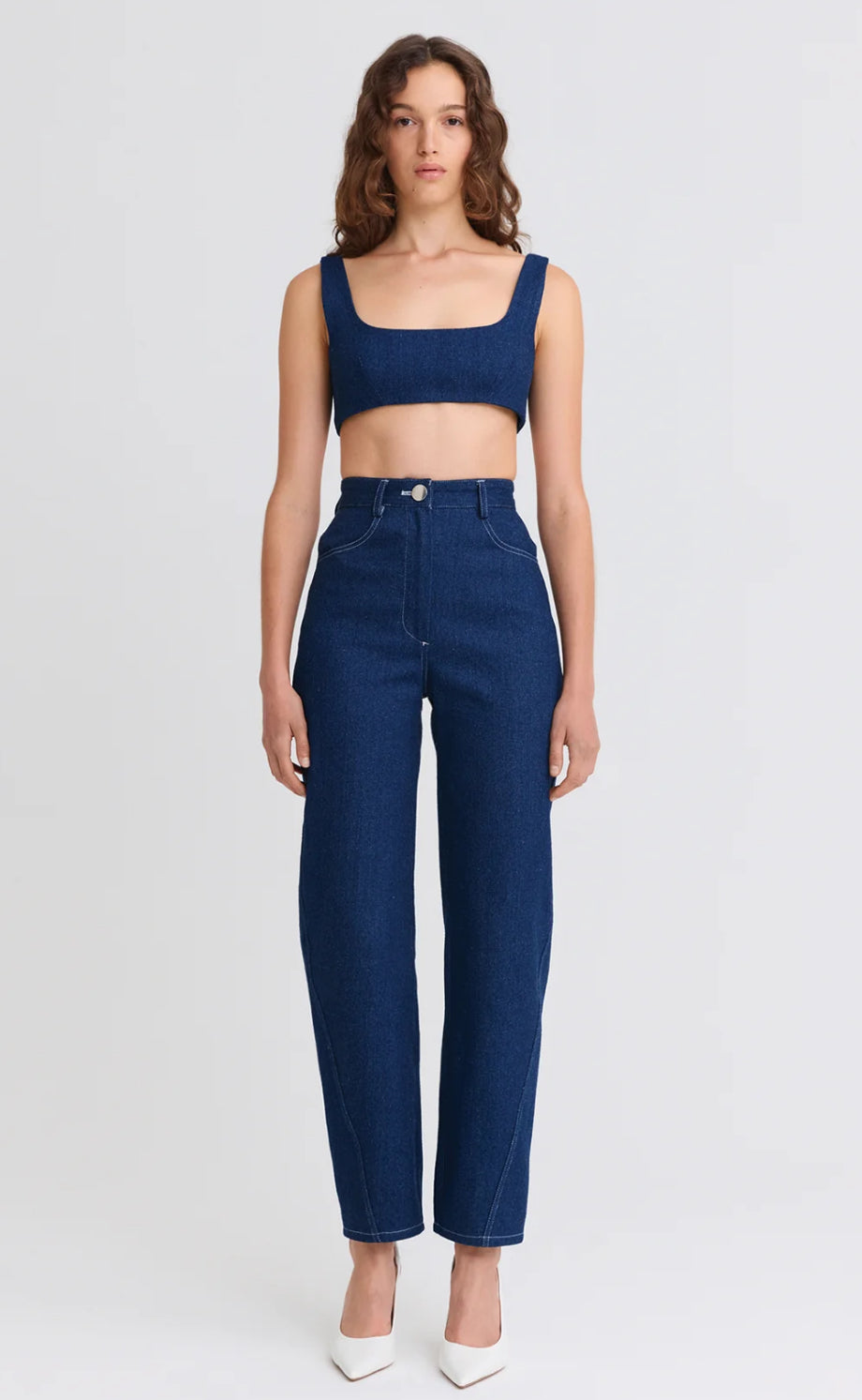 High Waist Twist Seam Jeans