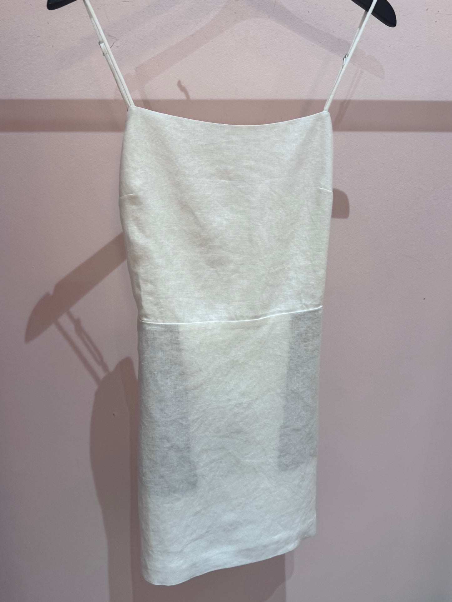Linen Apron Mini Dress
