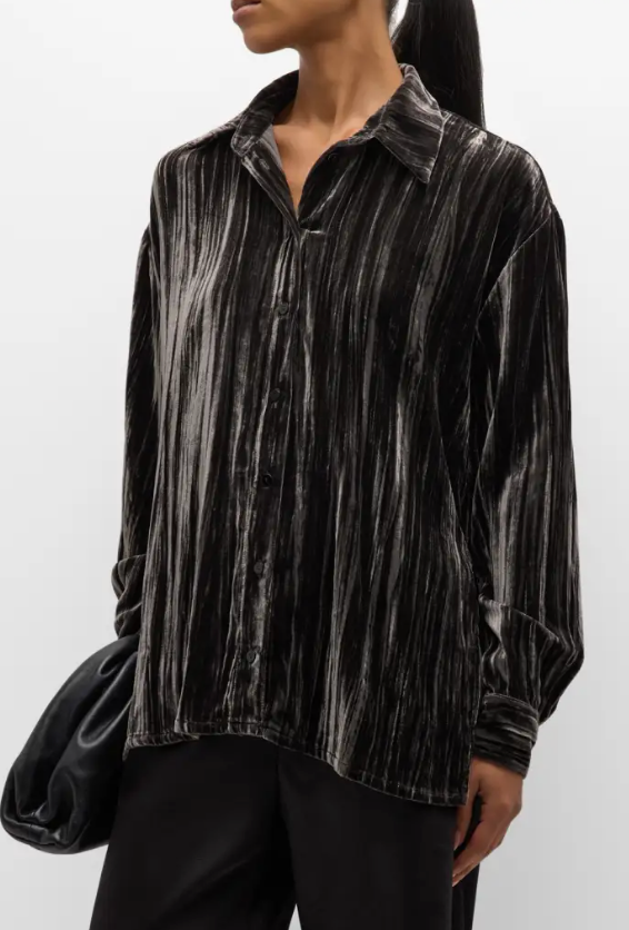 Silk Textured Velvet Shirt