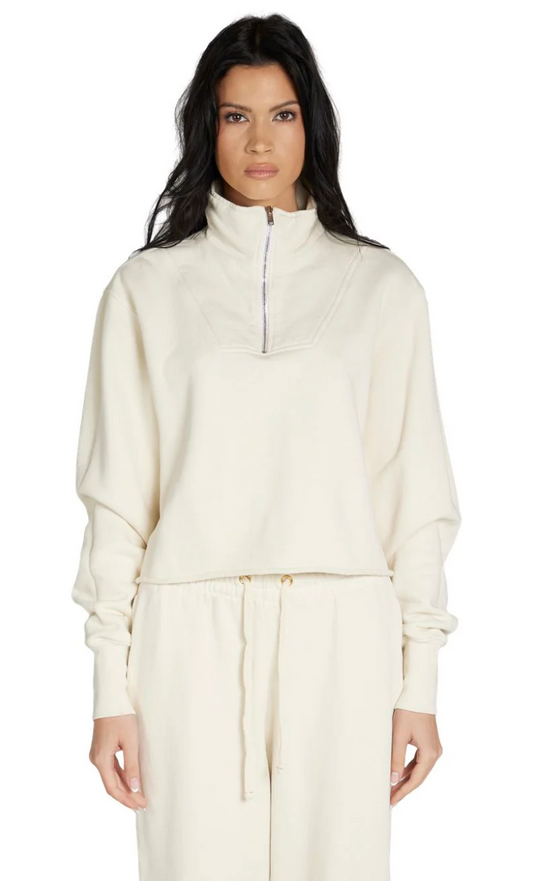 Crop Half Zip Pullover