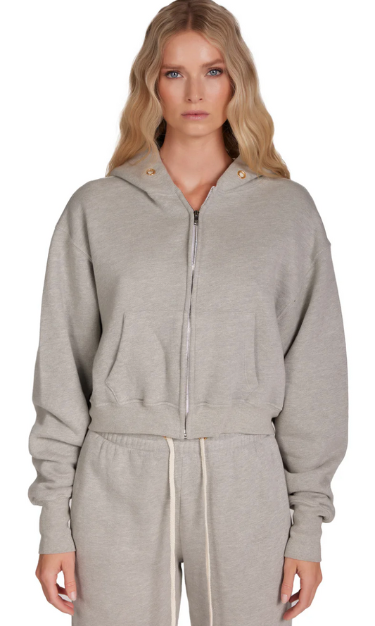 Crop Zip Hoodie