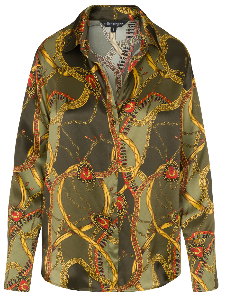 Daria French Cuff Silk Blouse