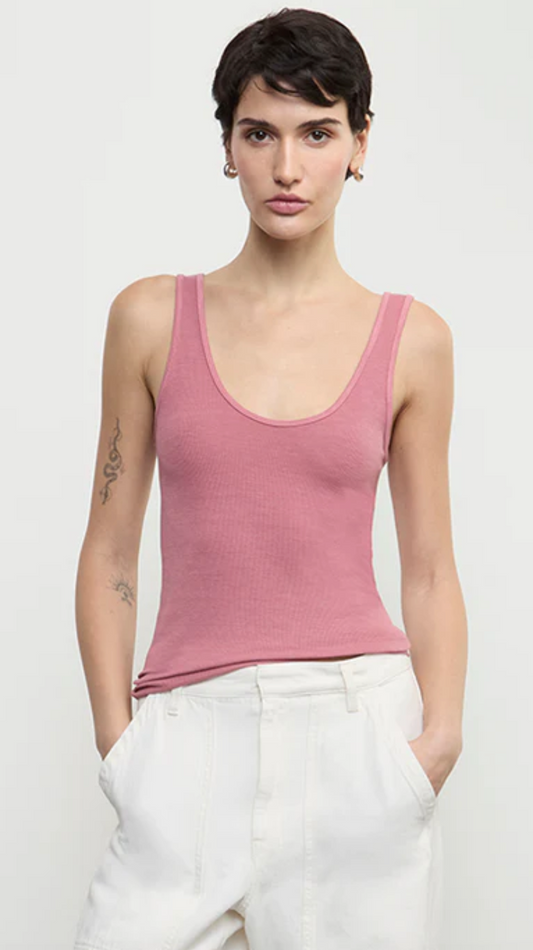 Stretch Silk Knit Tank