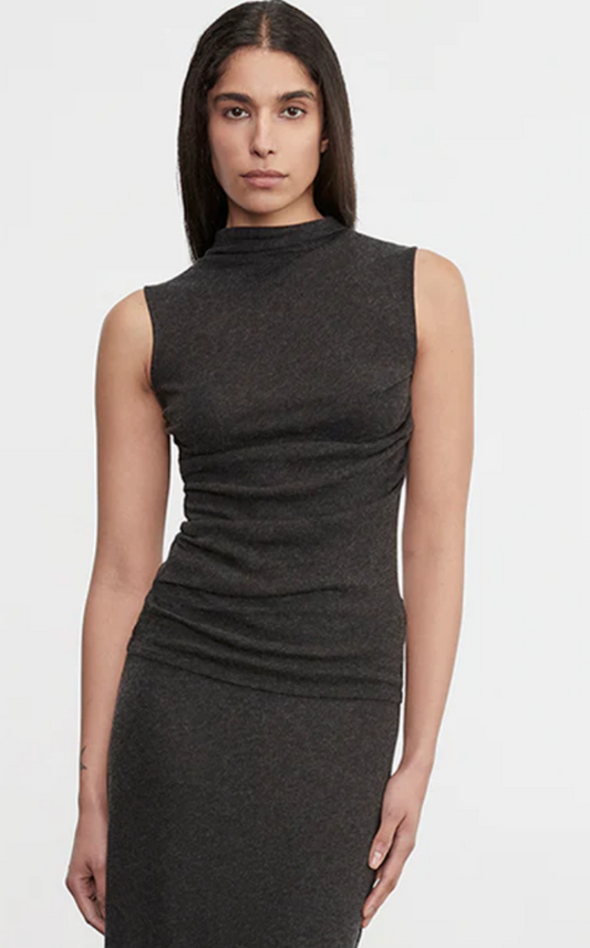 Cashmere Sleeveless Twist Top