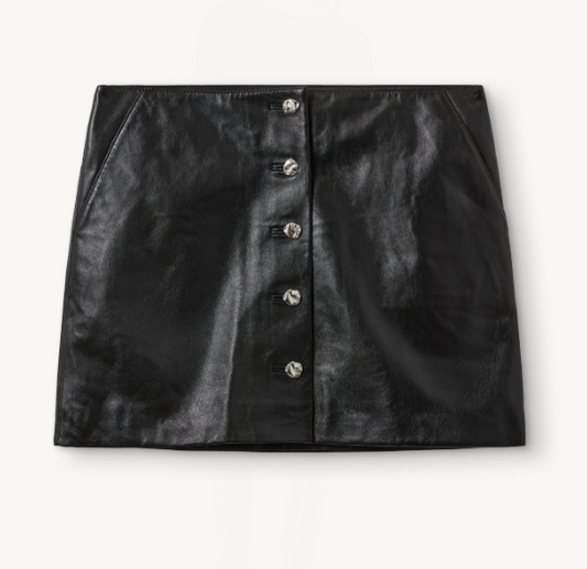 Soho Mini Button Skirt