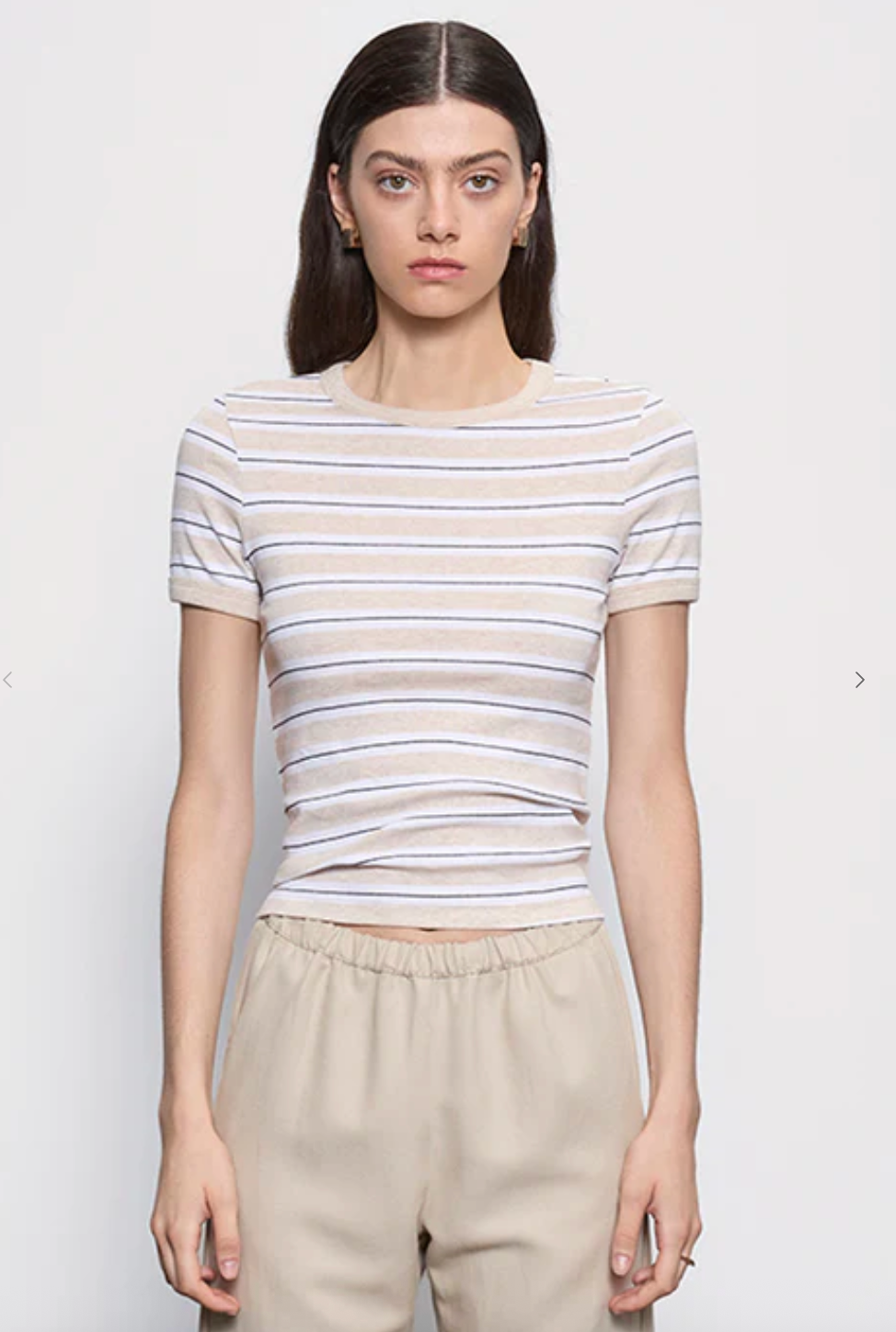 Cotton Stripe Classic S/S Tee