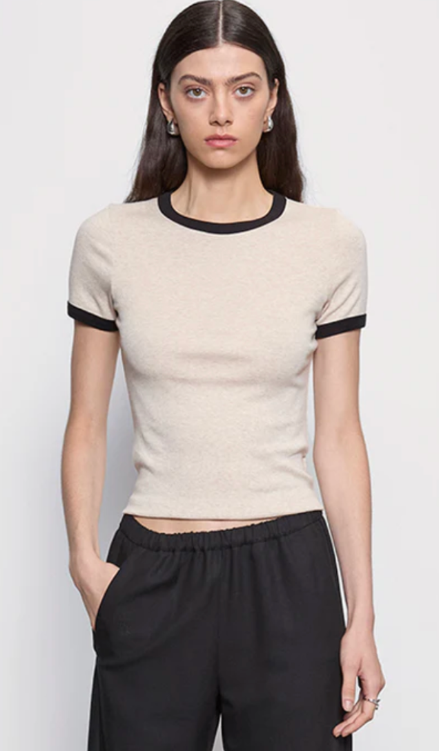 Cotton Classic Ringer Tee