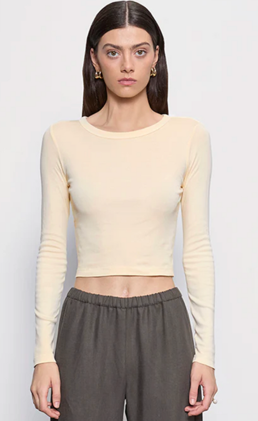 Supima Baby Rib L/S Cropped Tee